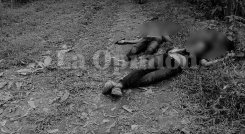 Los cuerpos de los jóvenes quedaron en la orilla de una vía. / Foto: Cortesía