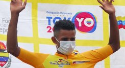 Roniel Campos, corredor venezolano. / Foto: Vuelta al Táchira 2021