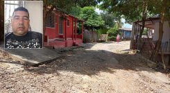 El líder comunal estacionó su moto en el garaje, mientras que su esposa entró corriendo a la vivienda, porque debía ir al baño. Cuando de pronto sonaron más de una docena de disparos/ Fotos La Opinión.