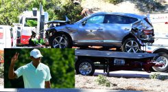 Accidente de Tiger Woods. 