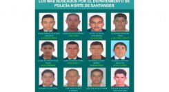 Doce hombres integran el cartel de los más buscados en Norte de Santander.