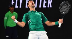 Novak Djokovic, a pesar de sus dolencias, superó la segunda fase del Abierto de Australia 2021. 