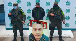 Yefri Danilo Coronel  fue capturado durante un puesto de control de la Policía en la carretera que conduce a Ocaña.