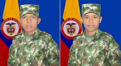  Jesús Alberto Muñoz Segovi y Yonny Andrés Castillo Ospino. / Foto: Ejército