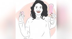 El manejo de la higiene menstrual es un tema de derechos humanos que tiene que ver con la igualdad de género, derecho al agua y saneamiento, a la salud, a la educación y a la participación. / Ilustración: Karina Rodríguez