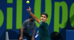 Roger Federer se mostró bien en el arranque del Torneo de Catar.