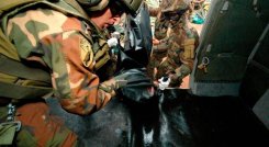 En la noche se confirmó la muerte de un oficial de la GNB y la existencia de minas antipersonales en la zona del enfrentamiento, escribió San Miguel por Twitter. Foto: Colprensa