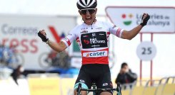 Esteban Chaves, ganador de la cuarta etapa de la Vuelta a Cataluña. 