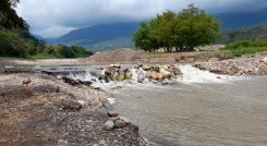 En esta parte del río Pamplonita, en la vereda La Garita, de Los Patios, ocurrió el hecho, la tarde del lunes.