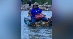Misión humanitaria en balsa