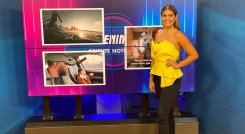 La joven Comunicadora Social, Nicolt Cuéllar, presenta la seción de Entretenimiento del Canal TRO. / Foto Cortesía.