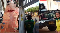 Los uniformados quedaron gravemente heridos y fueron auxiliados en una camioneta del Ejército