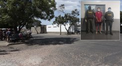 La Policía capturó a Darwin Landazábal con el cuchillo que usó en el hecho.