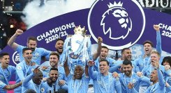 Manchester City, finalizó la temporad goleando al Everton 