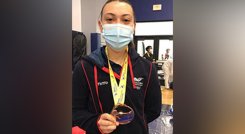 La karateca Natalia Bernal ganó la presea de bronce./Foto: (Colprensa-Cortesía)