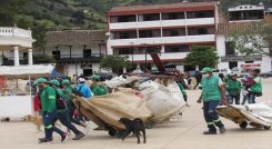 Recuperaron 300 kilos entre cartón, papel, latas y elementos plásticos. /Foto Roberto Ospino