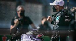 Para el finlandés es la primera pole de la temporada de F1, la 17ª de su carrera, y la esperaba con ganas después de los primeras sesiones clasificatorias decepcionantes (3º en Baréin y 8º en Emilia-Romaña). / Foto: AFP