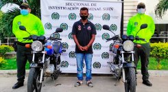 Lo capturaron por participar en el robo de dos motocicletas