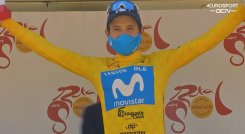 En esta temporada, López sólo ha disputado el Tour de Romandía y dos etapas del Challenge de Mallorca, encabeza la general con 20 segundos de ventaja sobre Tolhoek y 55 segundos sobre el español Julen Amezqueta (Caja Rural). / Foto: Tomada de Twitter