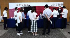 Las autoridades japonesas siguen tomando precuaciones para los Juegos Olímpicos.