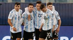 Lionel Messi  y Argentina golearon 4-1 a Bolivia. / Foto: AFP