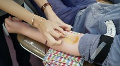 Donación de sangre.