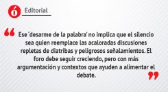Editorial: Desarmar el lenguaje