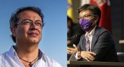 Gustavo Petro y Claudia López.