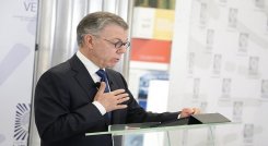 El expresidente Juan Manuel Santos rinde testimonio ante la Comisión de la Verdad sobre los falsos positivos./Foto: colprensa