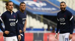 Griezmann, Mbappé y Benzema. 