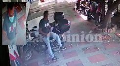 En las cámaras de seguridad del sector quedó grabado el delincuente.