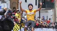Édgar Pinzon, ganador de la tercera etapa de la Vuelta al Gran Santander
