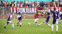 Cúcuta Deportivo sigue jugando partidos amistosos. Foto: Juan Pablo Bayona. 