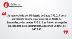 Editorial: Ritmo de vacunación