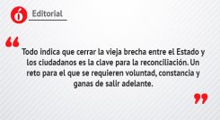 Editorial: La reconciliación sí es posible