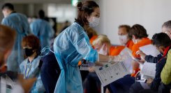 Los organizadores han detectado dos deportistas infectados en la Villa Olímpica. Sin embargo, aumentaron las medidas de bioseguridad para evitar nuevos casos. / Foto AFP.Los organizadores han detectado dos deportistas infectados en la Villa Olímpica. Sin embargo, aumentaron las medidas de bioseguridad para evitar nuevos casos. / Foto AFP.