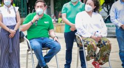 Carlos Amaya y Angélica Lozano hablaron sobre el retorno de los verdes a la Coalición de la Esperanza./Foto Cortesía para La Opinión