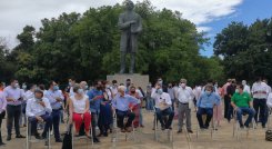  Los senadores Angélica Lozano y Antonio Sanguino, Viviana Barberena, del Ejecutivo Nacional del partido, el exgobernador Carlos Amaya y Sergio Fajardo son algunos de los asistentes. / Foto: La Opinión