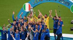 La 'Nazionale', cuyo último título databa del Mundial-2006, se reencontró con la gloria europea 53 años después de la Eurocopa ganada en 1968. / Foto: AFP