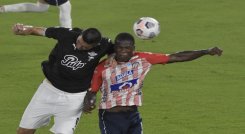  Junior perdió 3-4 frente a Libertad de Paraguay en el estadio Metropolitano de Barranquilla, en el juego de ida de los octavos de final de la Copa Sudamericana 2021./Foto: Colprensa