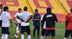 El técnico Reinaldo Rueda culminó su segundo morfociclo con los jugadores de la Liga Colombiana.