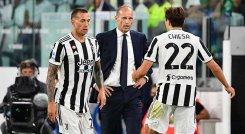 El técnico del Juventus Massimiliano Allegri, se muestra desconcertado por la derrota de local ante Empoli  en la tercera fecha de la Serie A, italiana.