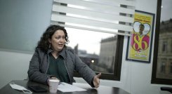 La senadora de la Alianza Verde, Angélica Lozano, insiste en estar en la Coalición de la Esperanza./Foto Colprensa
