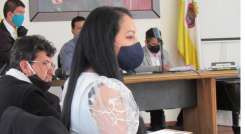 La concejal Lorena Gegen debate el proyecto de acuerdo.