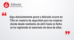 Editorial: Ensañamiento con la mujer