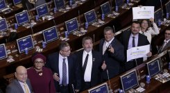 El partido Comunes está atravesando una división interna. /Foto archivo Colprensa