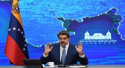 El presidente Nicolás Maduro, ha negado los señalamientos de la exfiscal de la Corte Penal Internacional (CPI) Fatou Bensouda./ Foto AFP