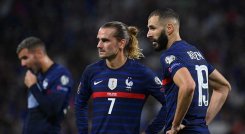 Antoine Griezmanny Karim Benzema, figuras de la selección francesa de fútbol