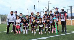 El hockey patín en línea es una modalidad que ha comenzado a cautivar a los niños de Cúcuta. 