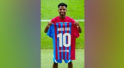 Ansu Fati, delantero del Barcelona.
